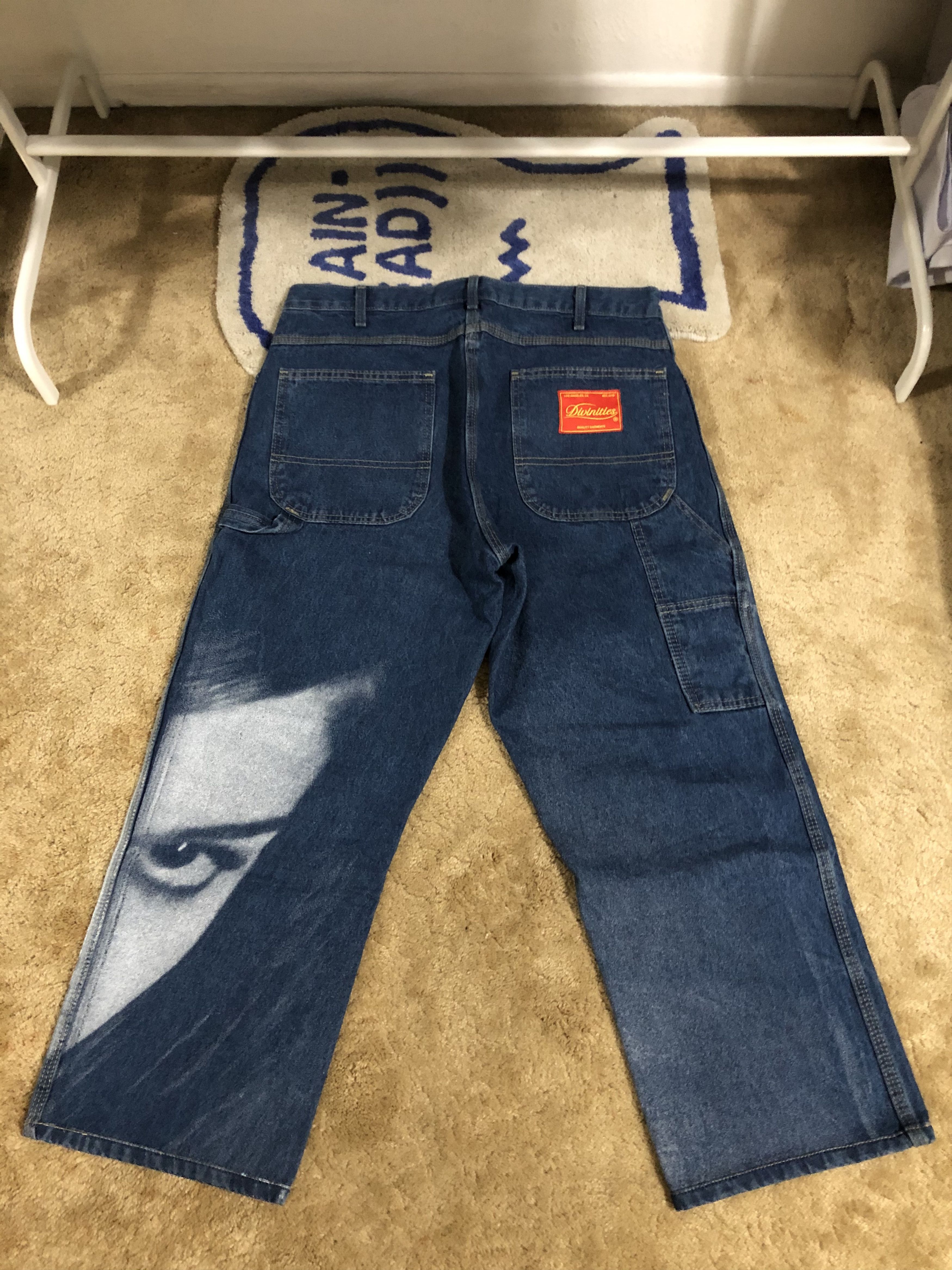 DIVINITIES Divinities Stonewashed Printed Carpenter Jean Size US 34 / EU 50 - 2 Thumbnail