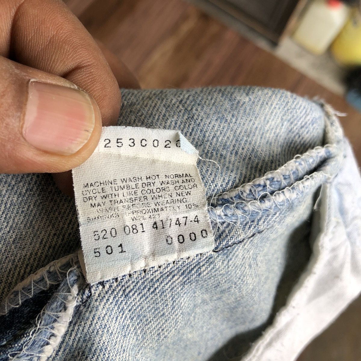 Levi's × Vintage Vintage 90’s Levis Single R Distressed Denim Jeans Size US 32 / EU 48 - 6 Thumbnail