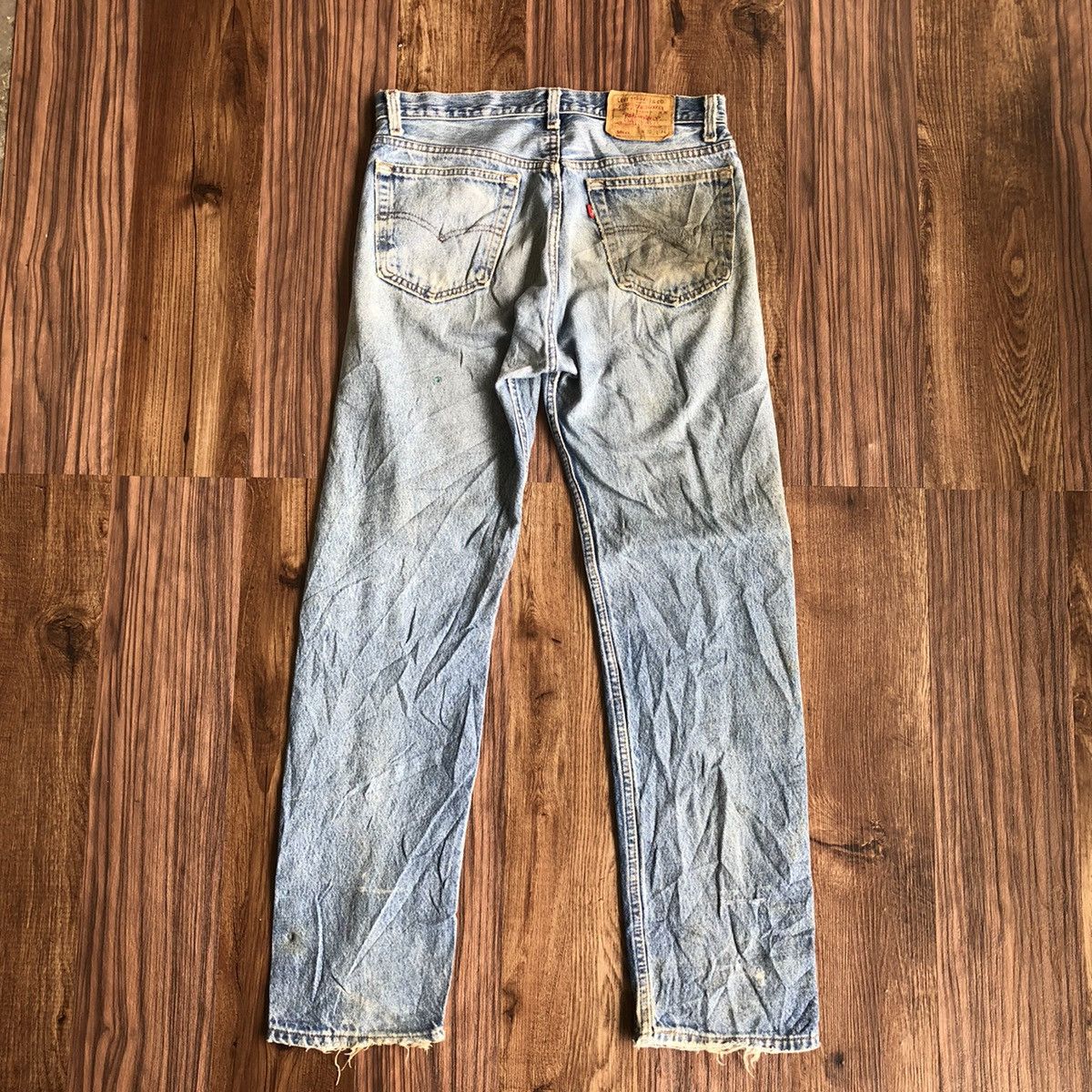 Levi's × Vintage Vintage 90’s Levis Single R Distressed Denim Jeans Size US 32 / EU 48 - 7 Thumbnail