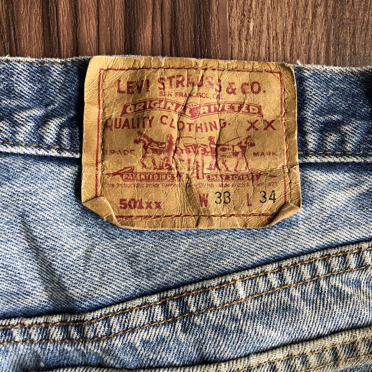 Levi's × Vintage Vintage 90’s Levis Single R Distressed Denim Jeans Size US 32 / EU 48 - 10 Thumbnail