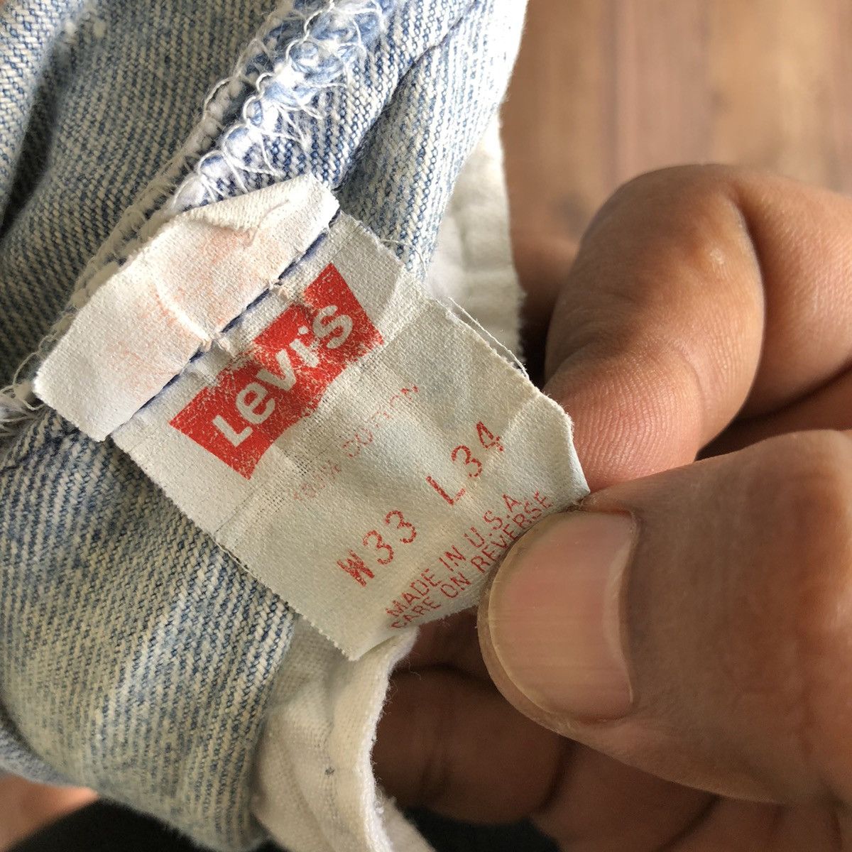 Levi's × Vintage Vintage 90’s Levis Single R Distressed Denim Jeans Size US 32 / EU 48 - 5 Thumbnail