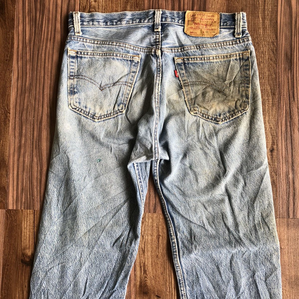 Levi's × Vintage Vintage 90’s Levis Single R Distressed Denim Jeans Size US 32 / EU 48 - 8 Thumbnail