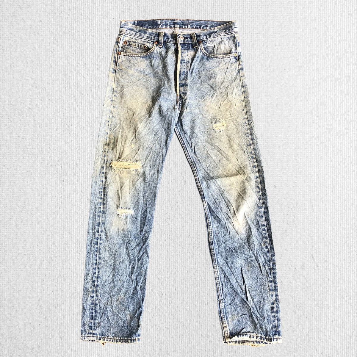 Levi's × Vintage Vintage 90’s Levis Single R Distressed Denim Jeans Size US 32 / EU 48 - 1 Thumbnail