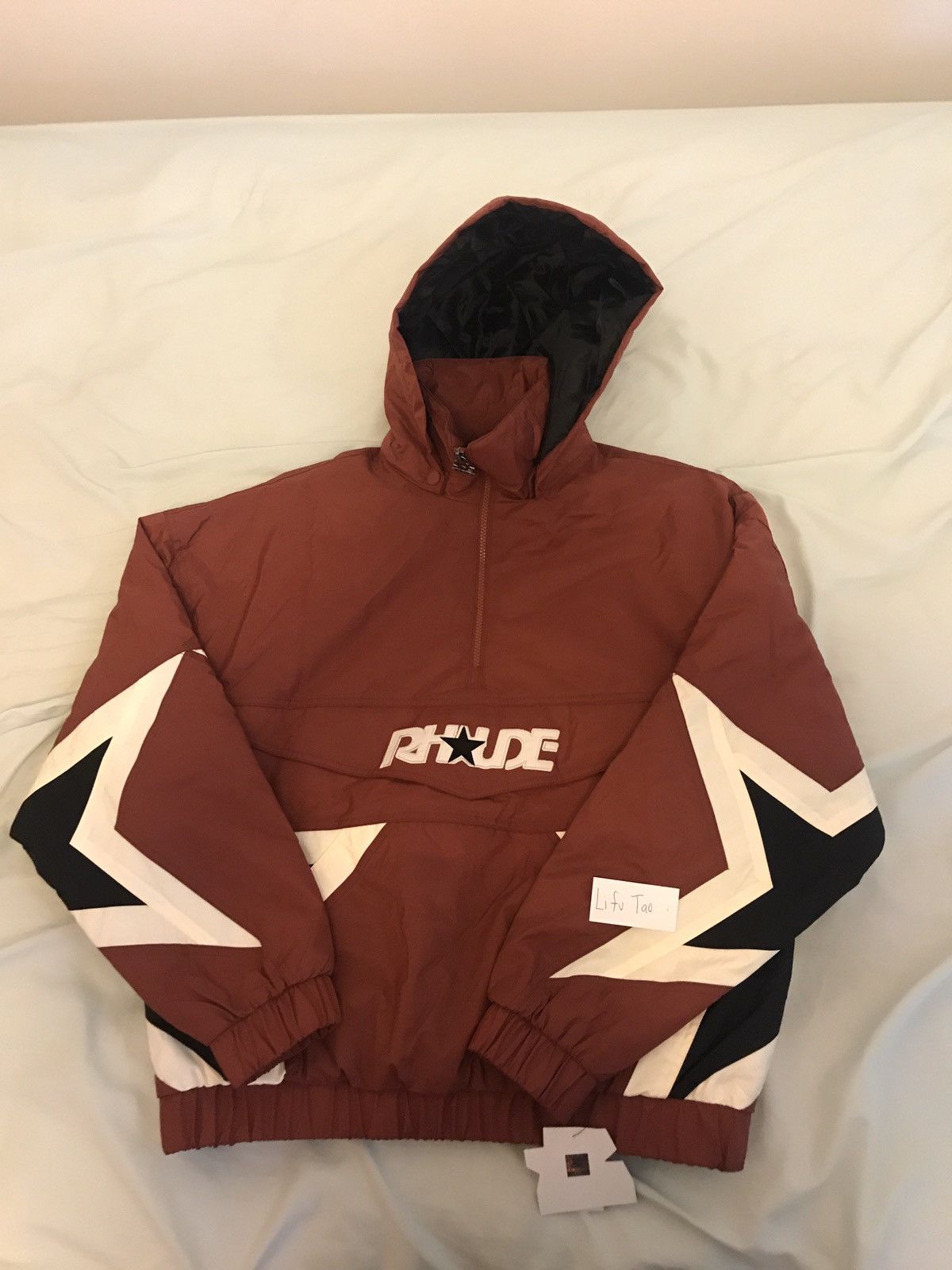 Rhude Starter Rhude x Starter Maroon Anorak Jacket in Size Medium Grailed