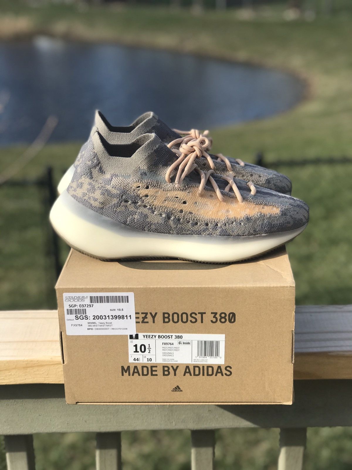 Yeezy Boost 380 Mist Non-Reflective Sz