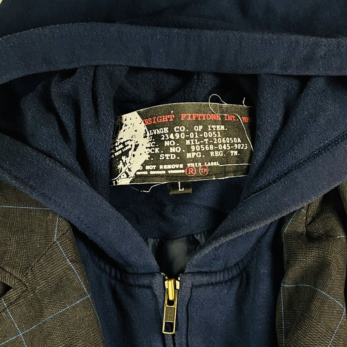 Insight SUNFADED DISTRESSED HOODIE+BLAZER INSIGHT FIFTYONE Size US L / EU 52-54 / 3 - 5 Thumbnail