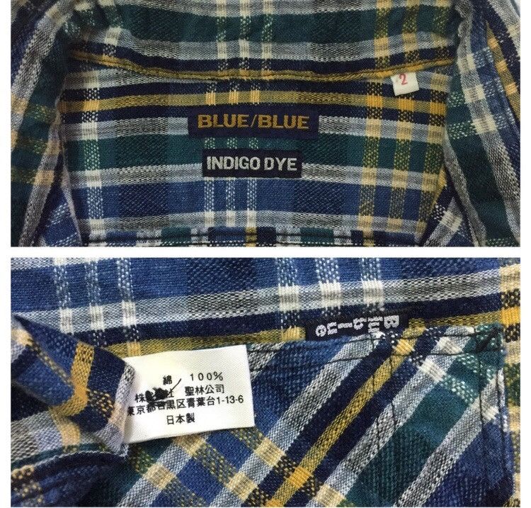 Blue Blue Japan BLUE BLUE JAPAN INDIGO DYE CHECKERED JAPANESE BRAND SHIRT Size US M / EU 48-50 / 2 - 3 Thumbnail