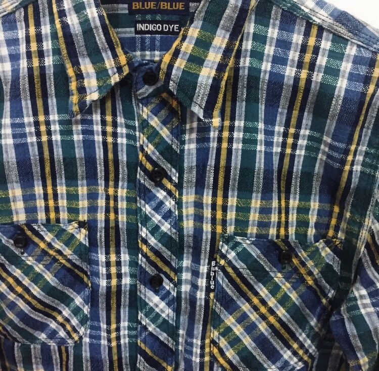 Blue Blue Japan BLUE BLUE JAPAN INDIGO DYE CHECKERED JAPANESE BRAND SHIRT Size US M / EU 48-50 / 2 - 4 Thumbnail