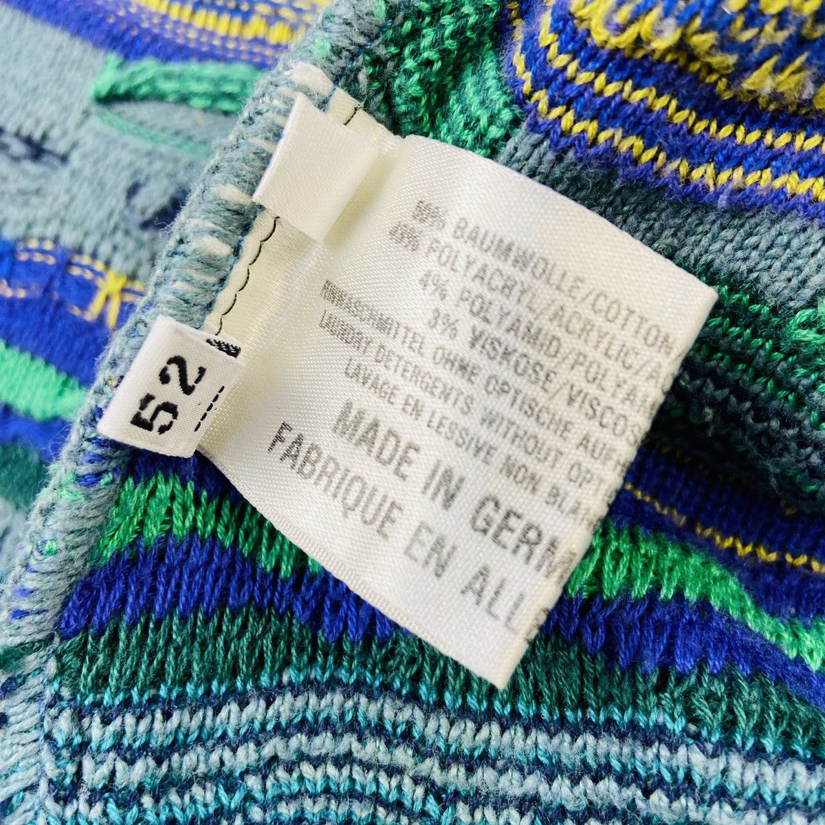 Carlo Colucci × Vintage RECURSION SWEATER ON SWEATER KNITTED COOGI STYLE 1990s Size US L / EU 52-54 / 3 - 12 Thumbnail