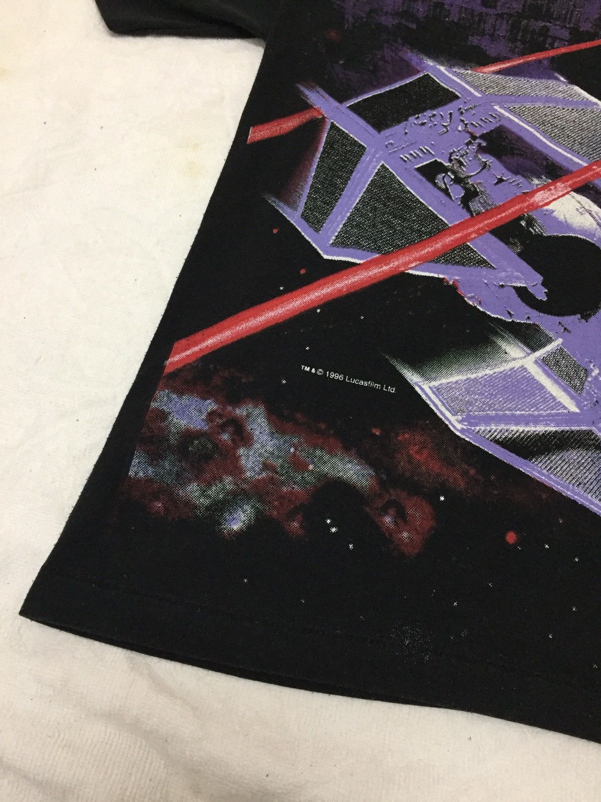 Star Wars × Vintage Vintage All Over Print Star Wars Lucasfilm 1996 T-shirt Size US S / EU 44-46 / 1 - 5 Thumbnail