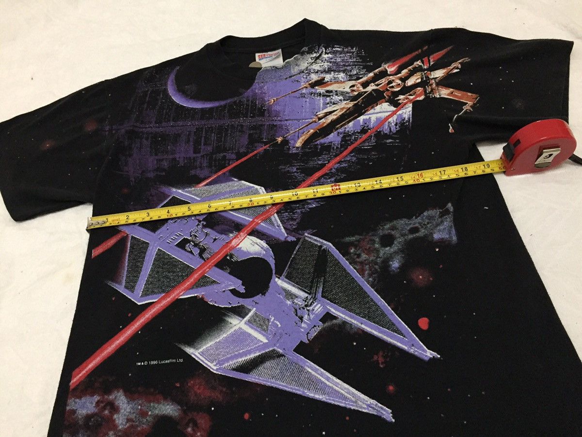 Star Wars × Vintage Vintage All Over Print Star Wars Lucasfilm 1996 T-shirt Size US S / EU 44-46 / 1 - 4 Thumbnail