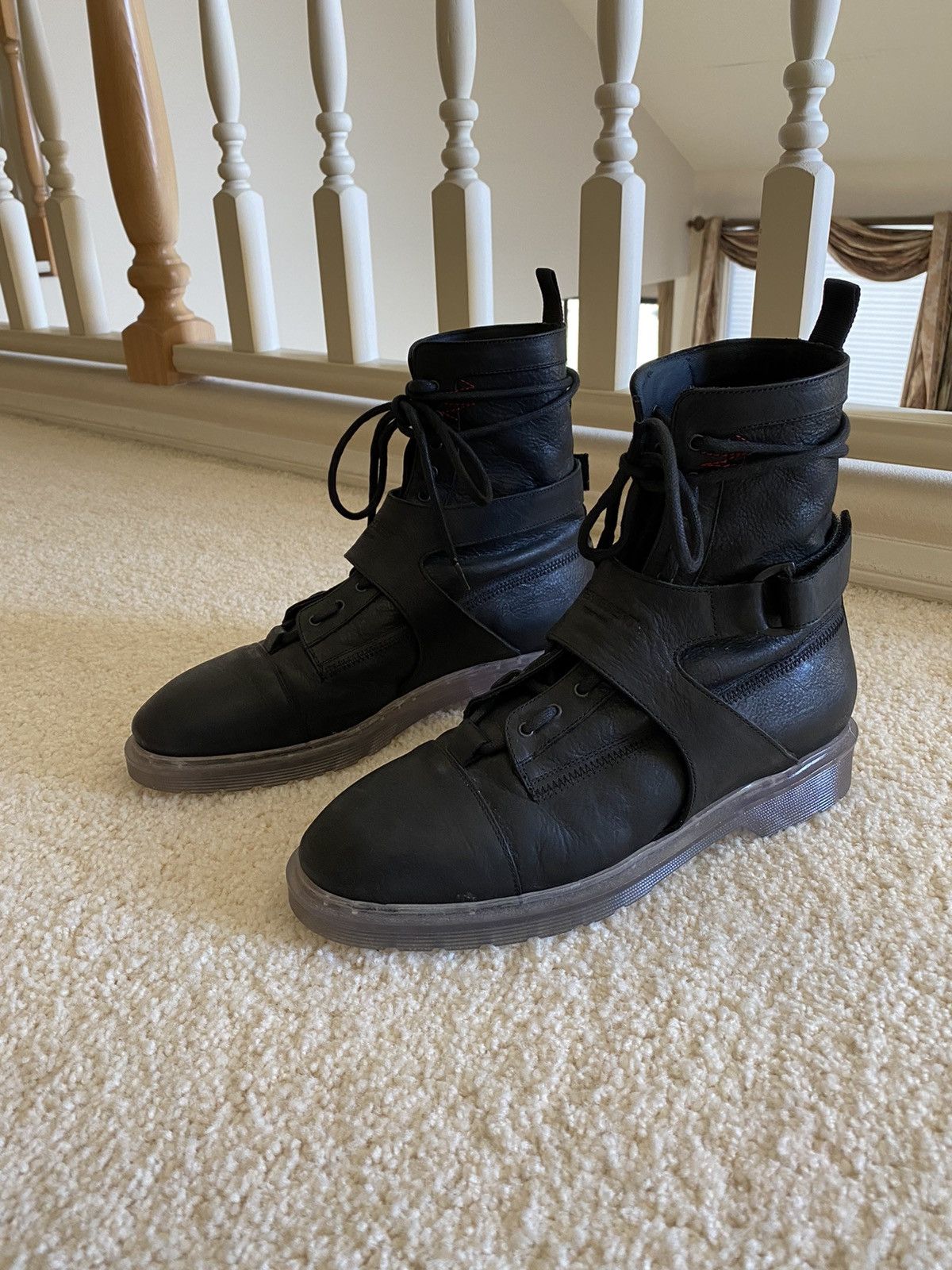 Represent Clo. Sample Work Boot - Black Leather | Grailed