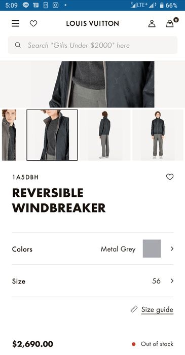 Louis Vuitton Reversible Monogram Windbreaker Jacket