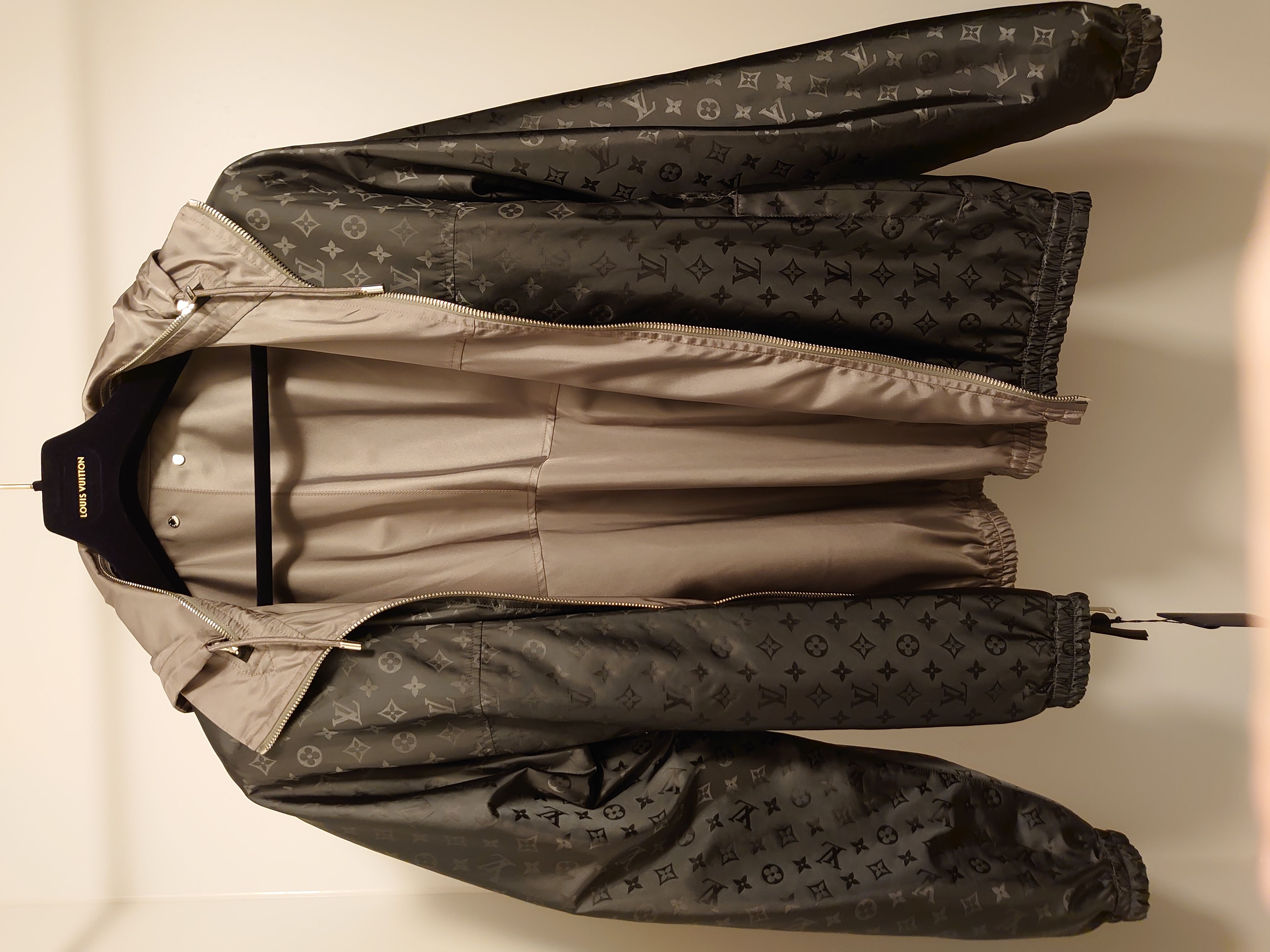 Louis Vuitton Reversible Monogram Windbreaker Dark Grey Men's - FW21 - US