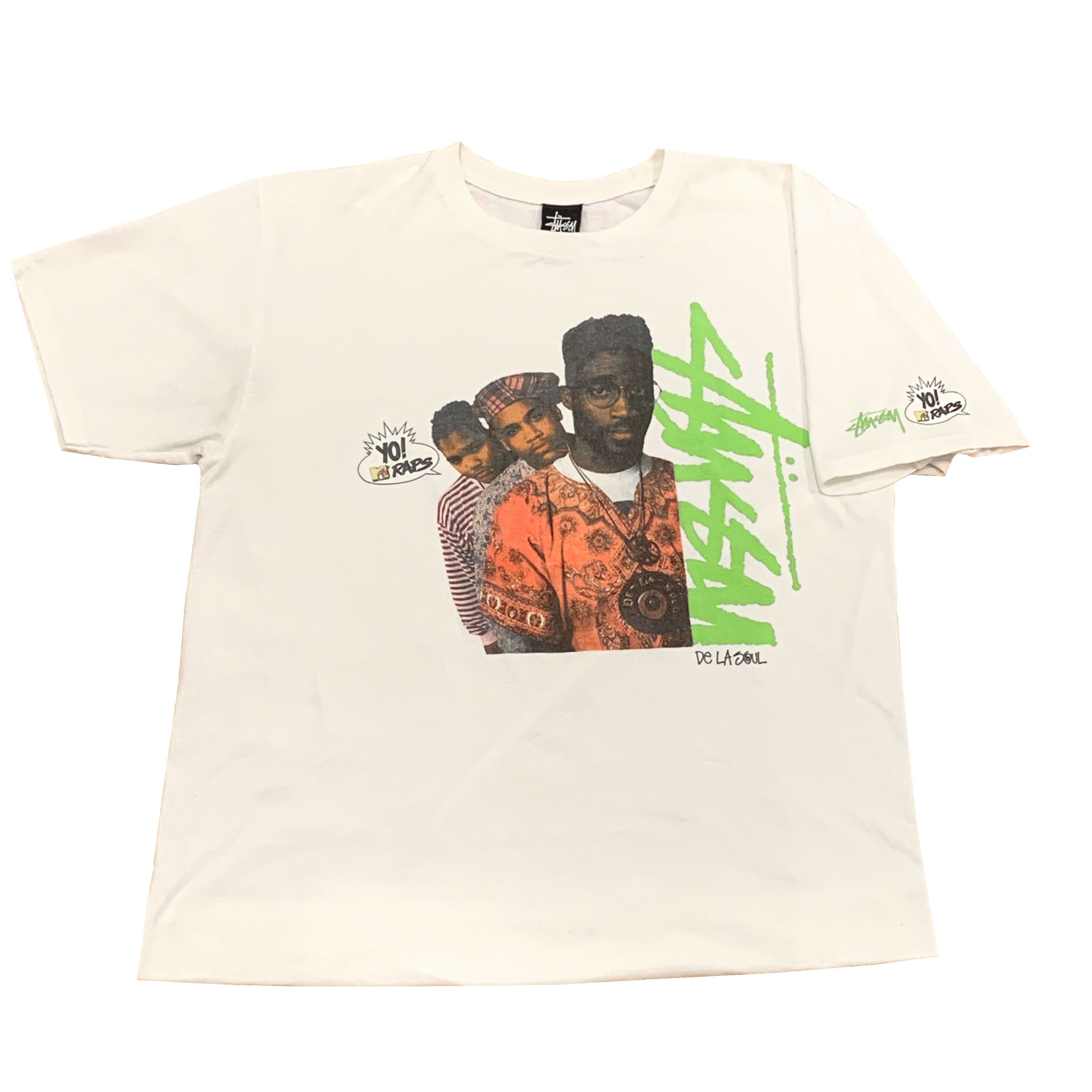 H*︎様 STUSSY×Yo! MTV Raps / De La Soul Te Stussy De La Soul Yo! MTV Raps | Grailed