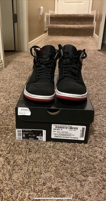 Air jordan 1 noir rouge hot sale