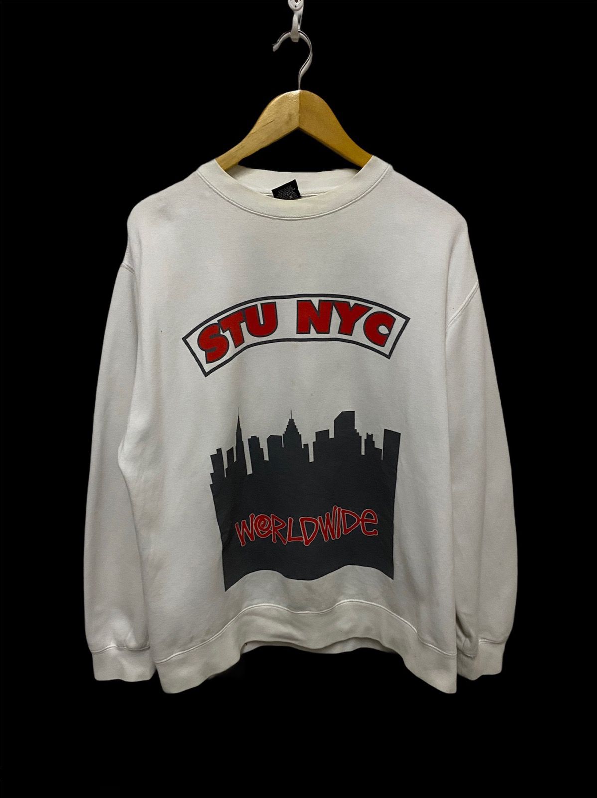 Stussy Vintage Stussy RUN DMC STU NYC Sweatshirt | Grailed