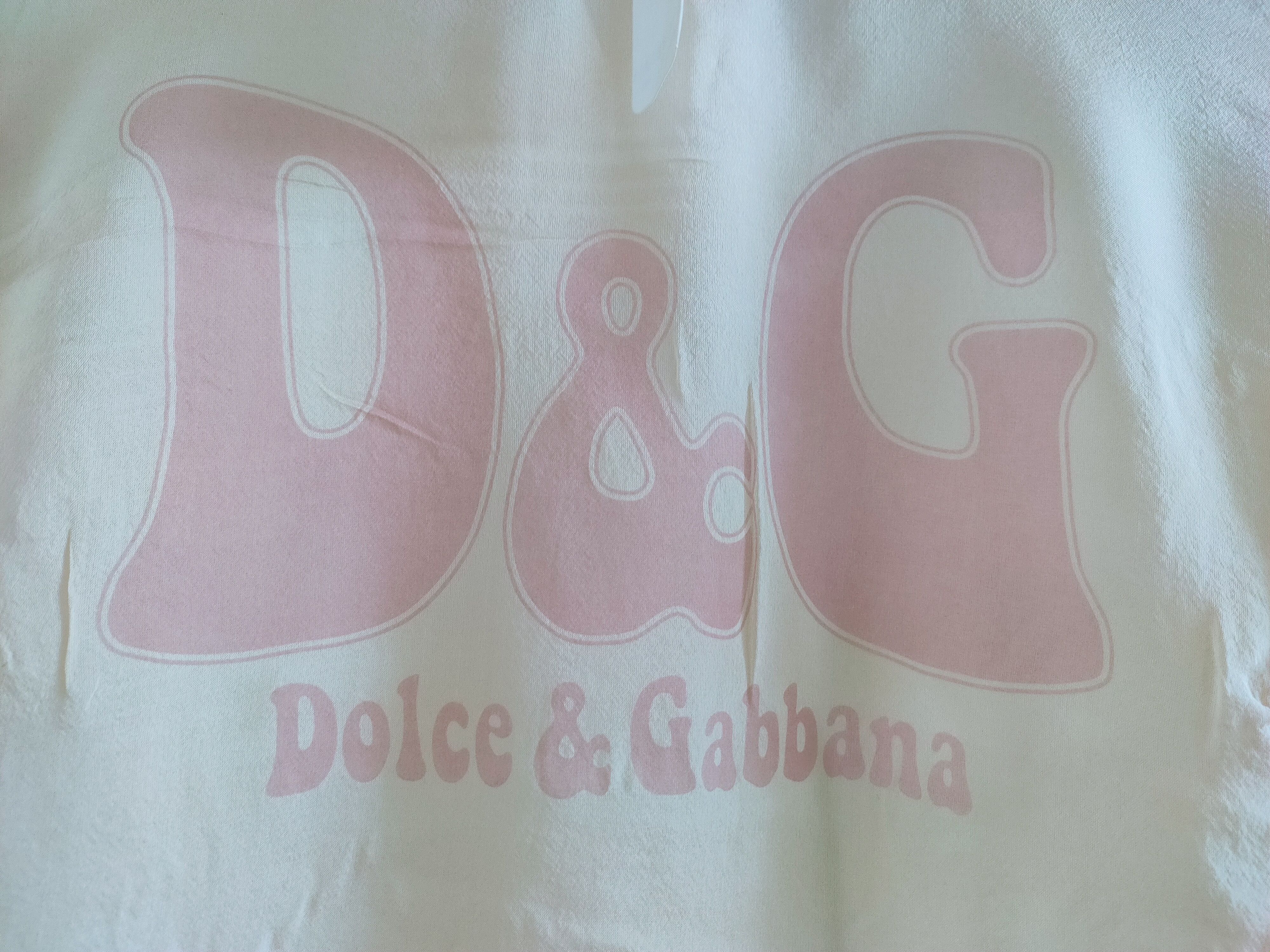 Dolce & Gabbana DOLCE & GABBANA silk spell out logo tee Size L / US 10 / IT 46 - 2 Thumbnail