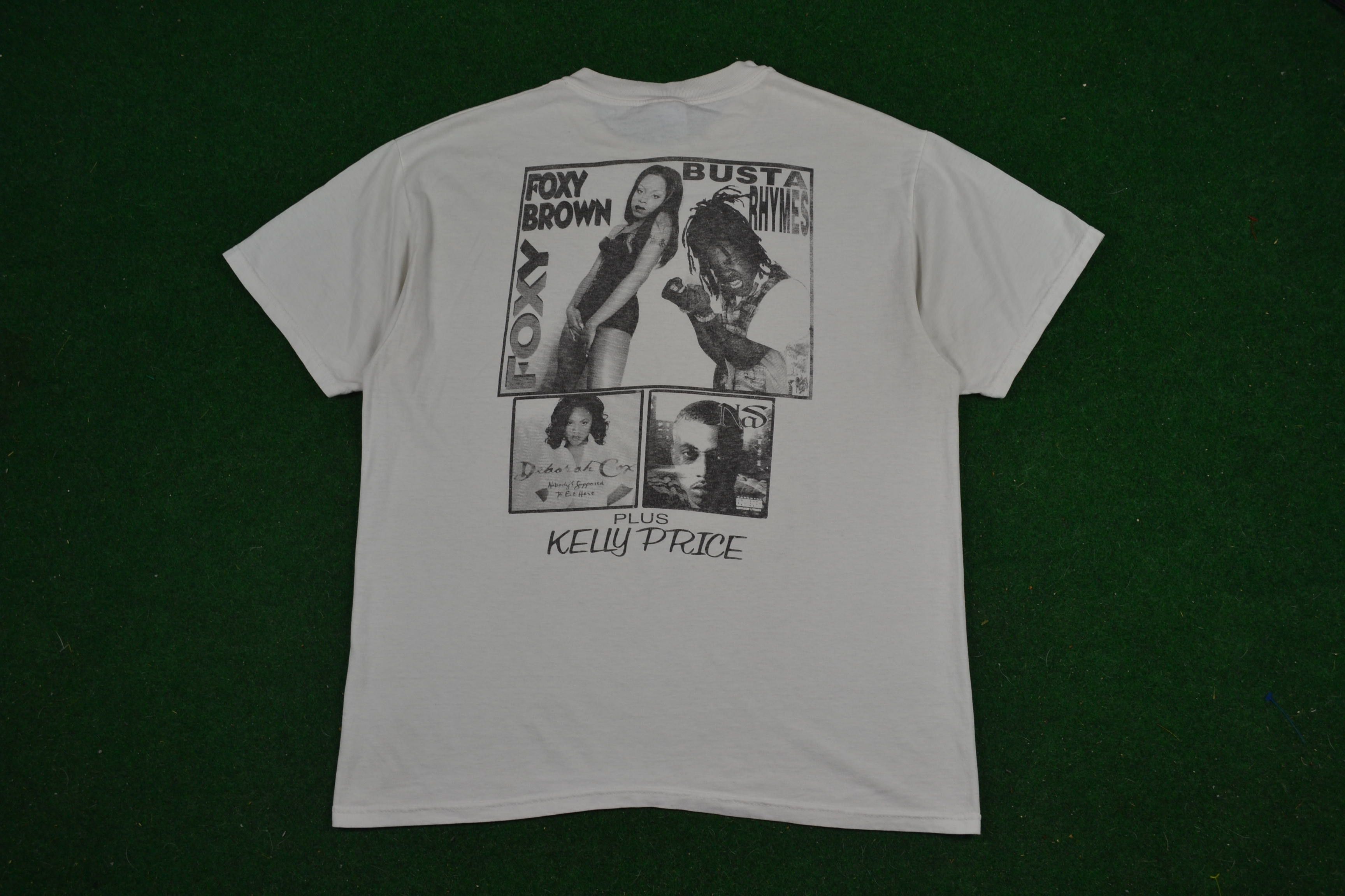 Nas × Rap Tees × Vintage R Kelly Nas Bustah Rhymes Kelly Price Rap Tee ...