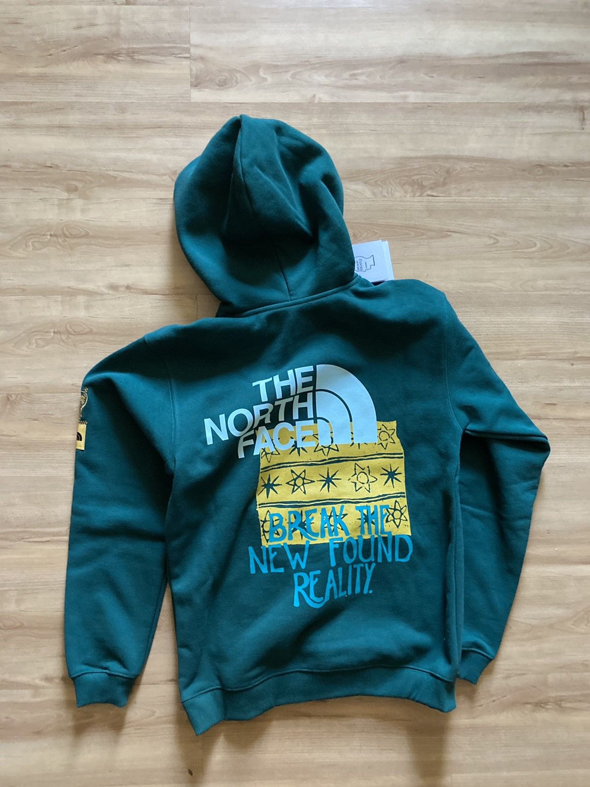The north face x brain dead hoodie blue sale