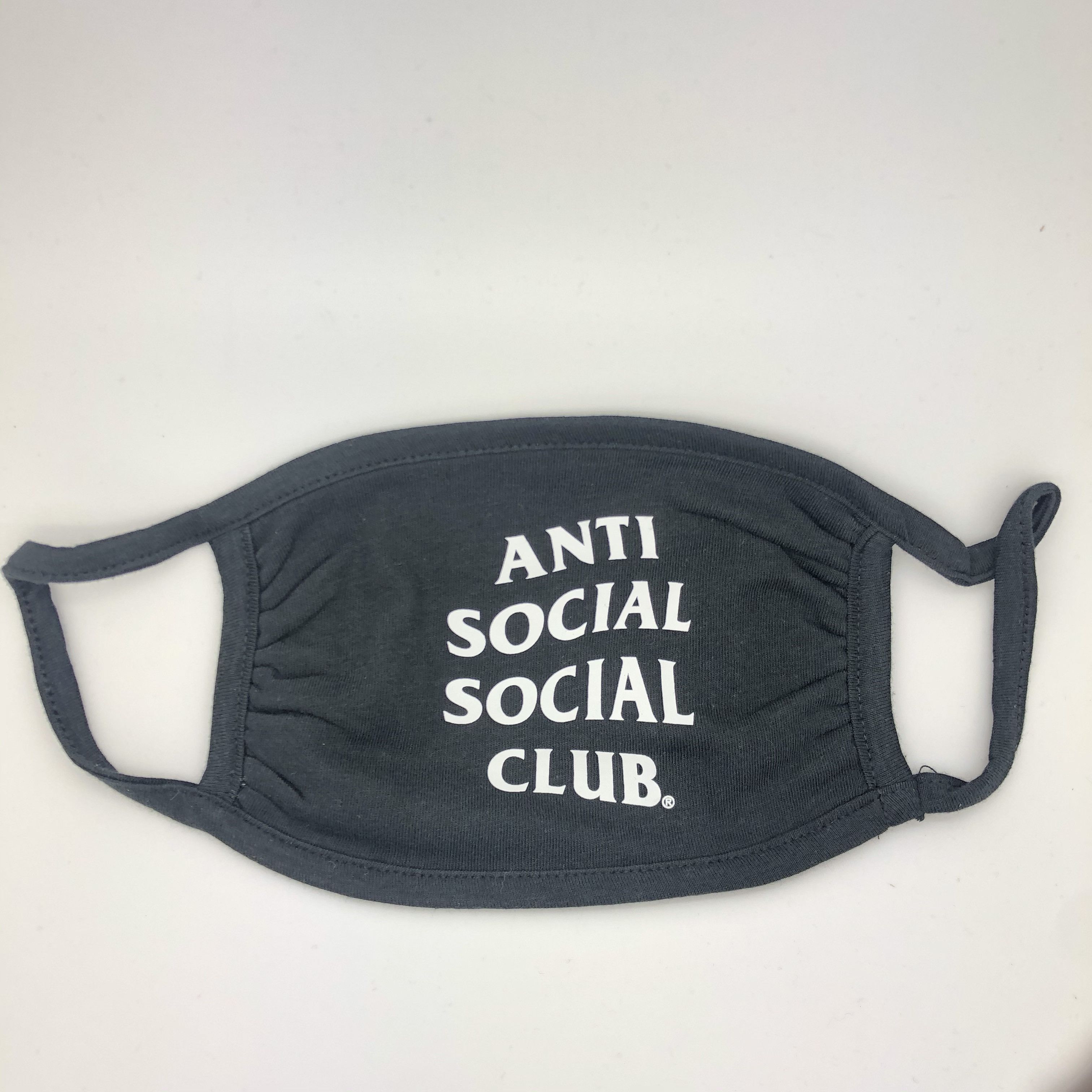Anti Social Social Club DS ASSC Whtie Logo Black Facemask Medical Face Mask Bape Size ONE SIZE - 2 Thumbnail
