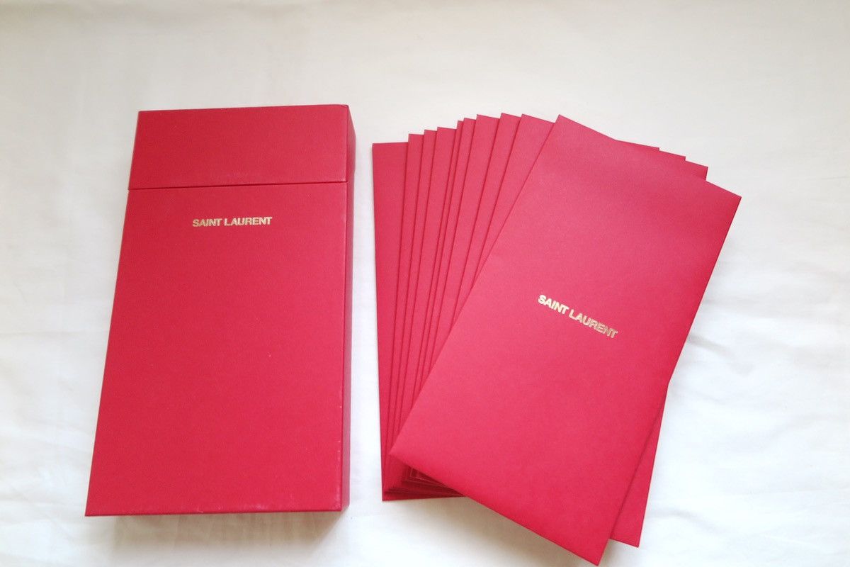 Hedi Slimane × Saint Laurent Paris SAINT LAURENT CNY red packets for ...
