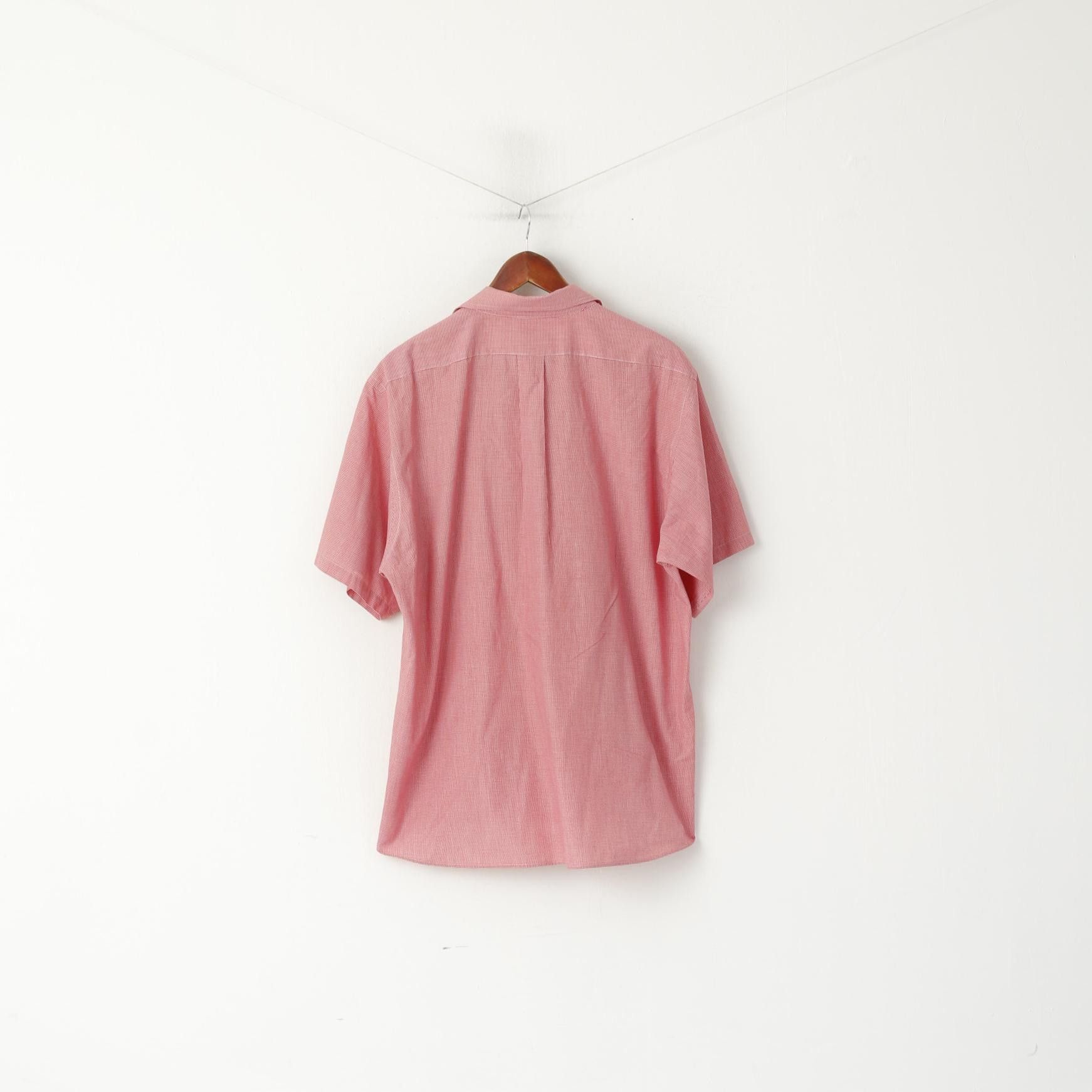 Chaps × Vintage Chaps Men XL Casual Shirt Red Mini Check Cotton 8635 Size US XL / EU 56 / 4 - 5 Thumbnail