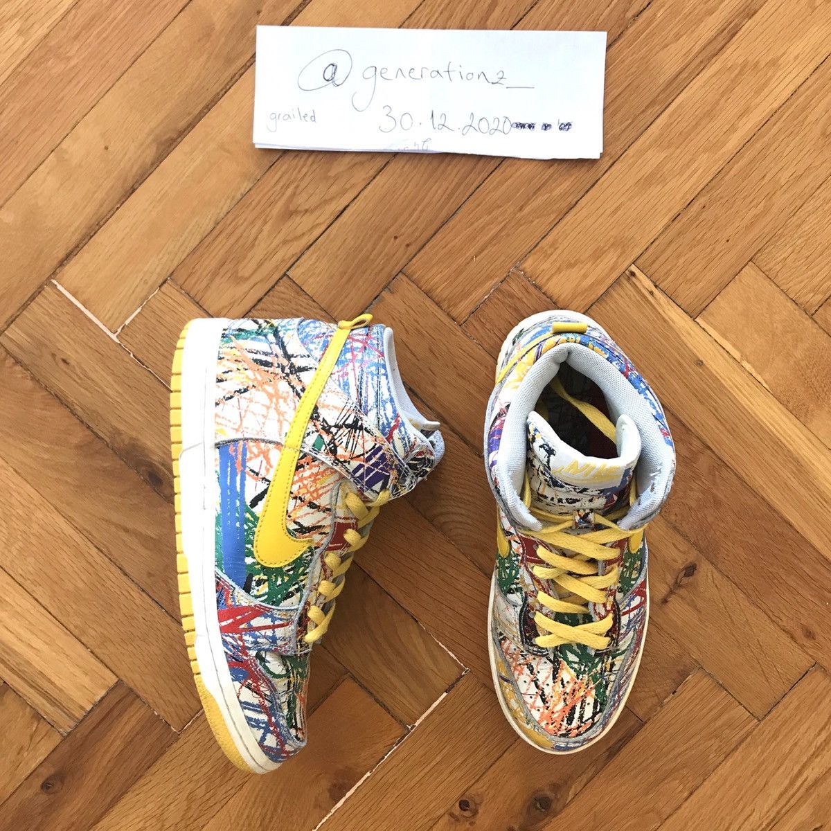 Nike Nike Dunk High Scribble Grailed