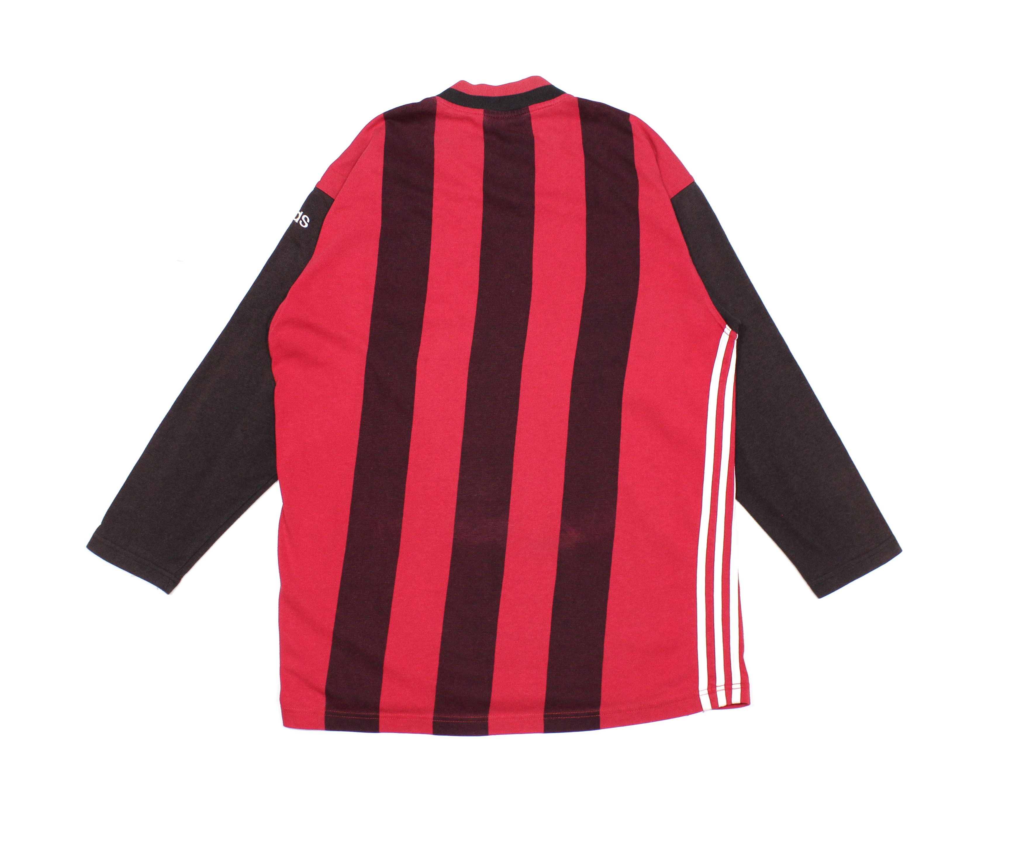 Adidas 90S Logo Striped Longsleeve Size US M / EU 48-50 / 2 - 2 Thumbnail