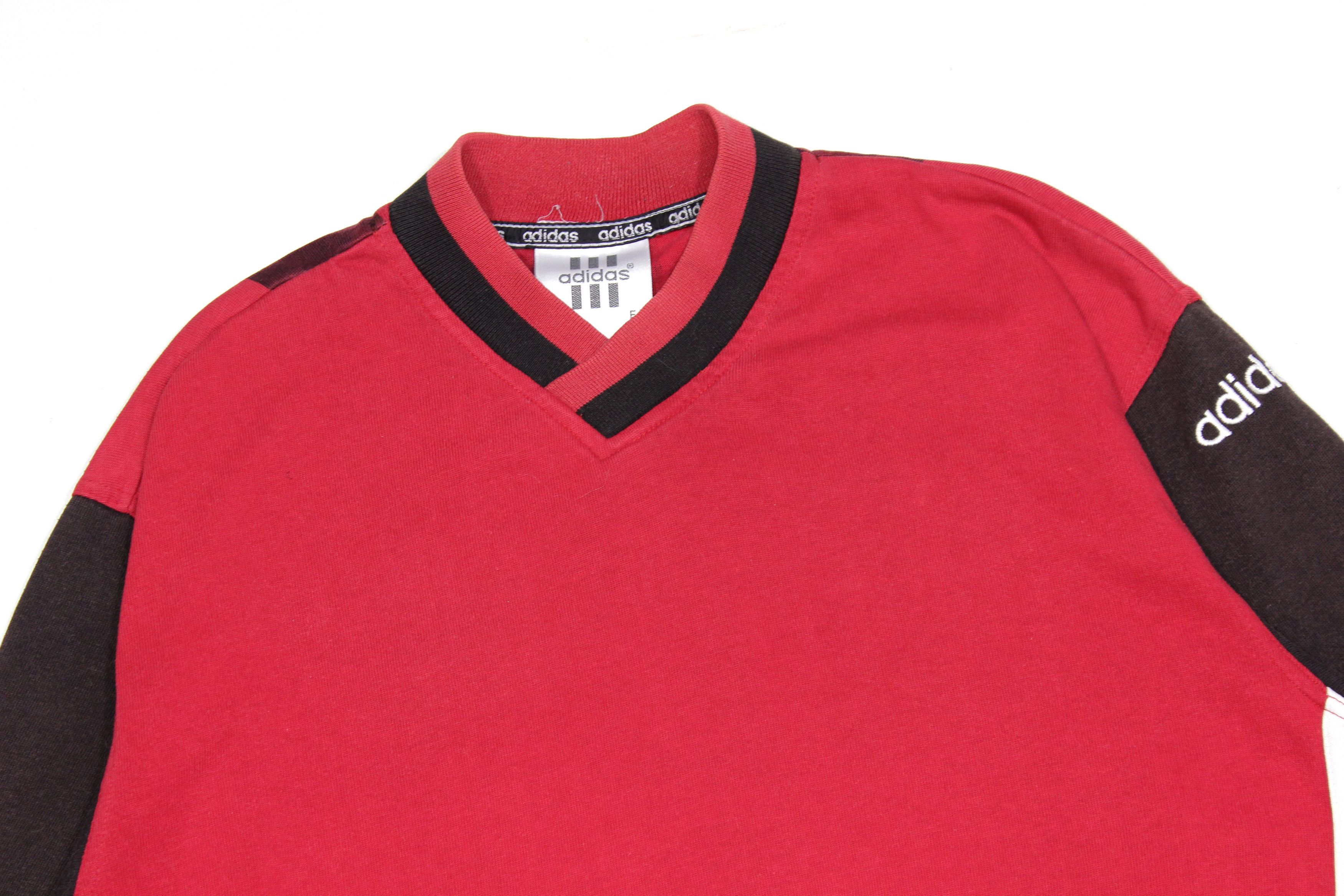 Adidas 90S Logo Striped Longsleeve Size US M / EU 48-50 / 2 - 3 Thumbnail