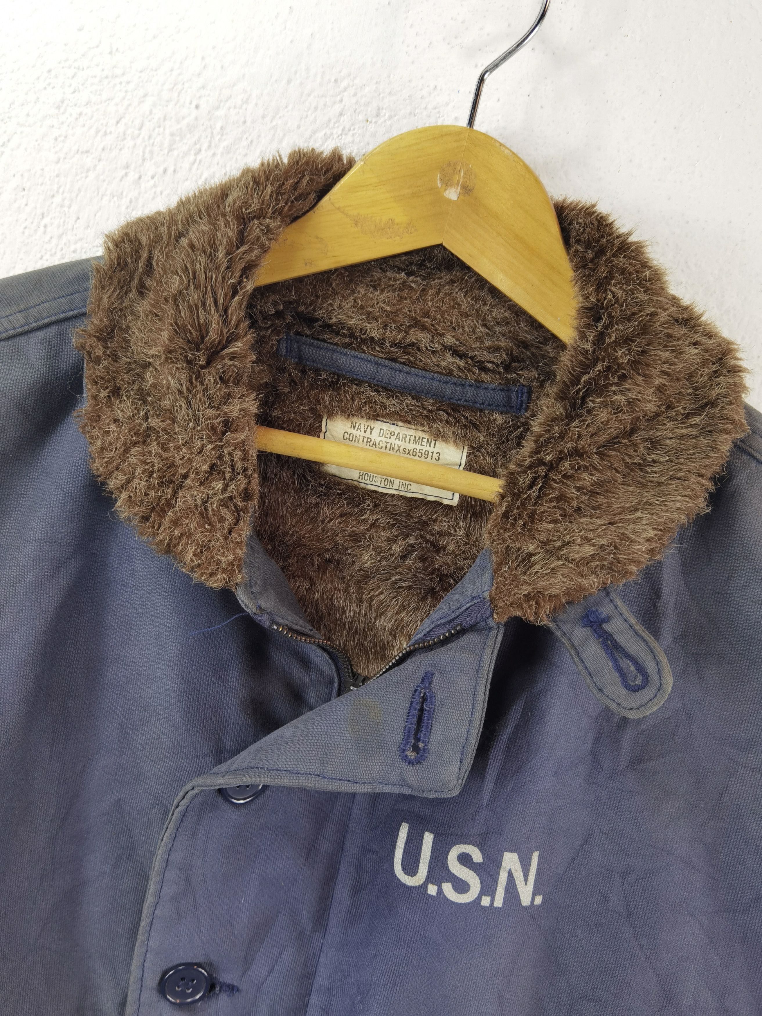 Military Houston USN N1 Deck Jacket sz 38 navy blue | Grailed