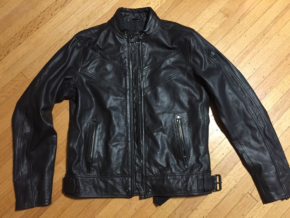 Diesel Flying Cougar Dark Brown Leather Jacket Biker | Grailed