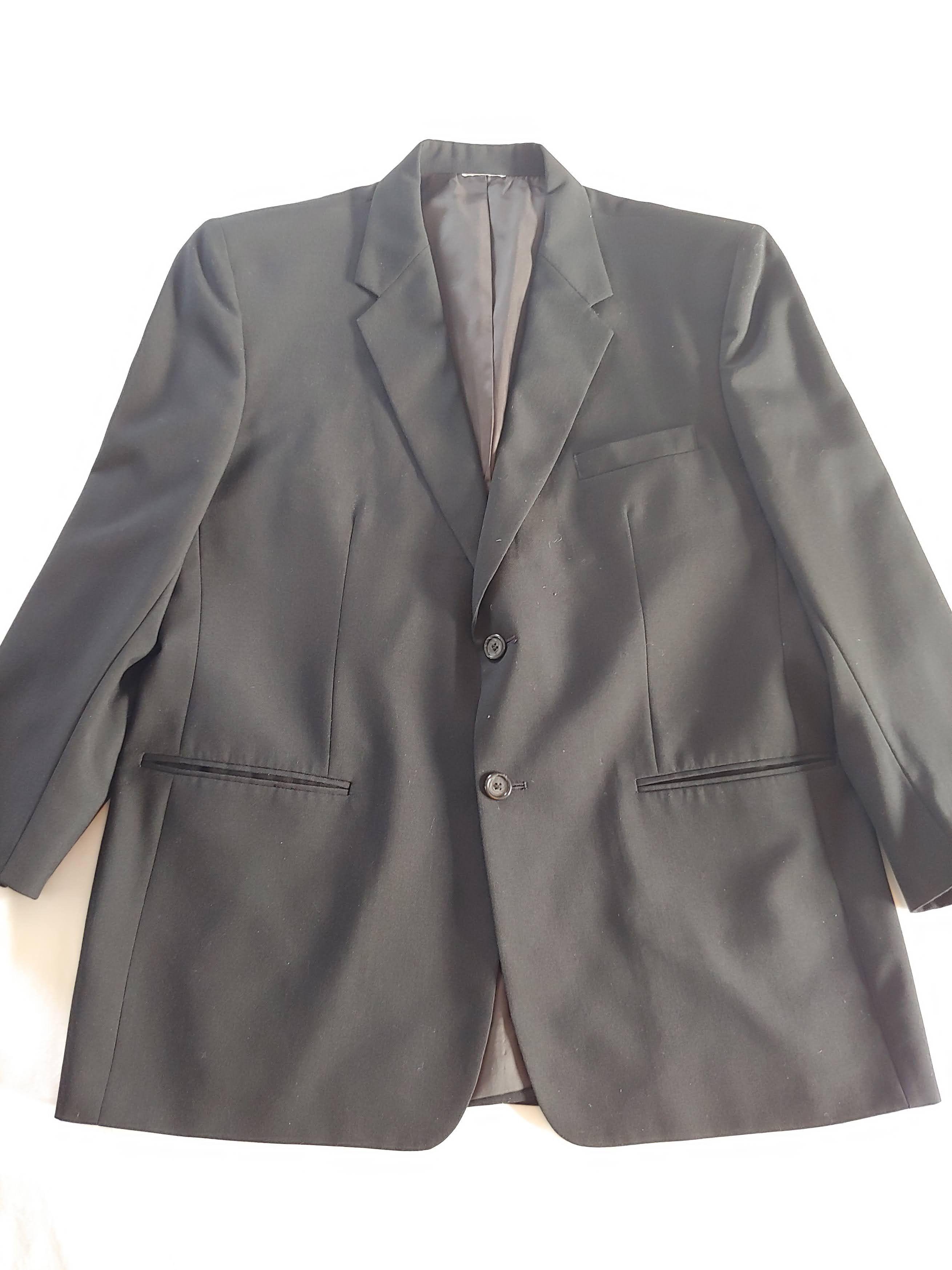 Suit Cintas Black Two-Button Suit Jacket and Pants | Grailed