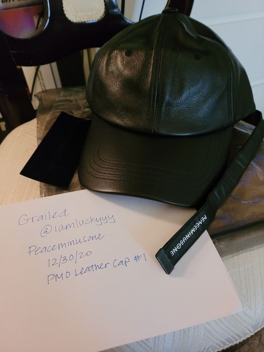 peaceminusone Leather Cap #1 PMO | Grailed