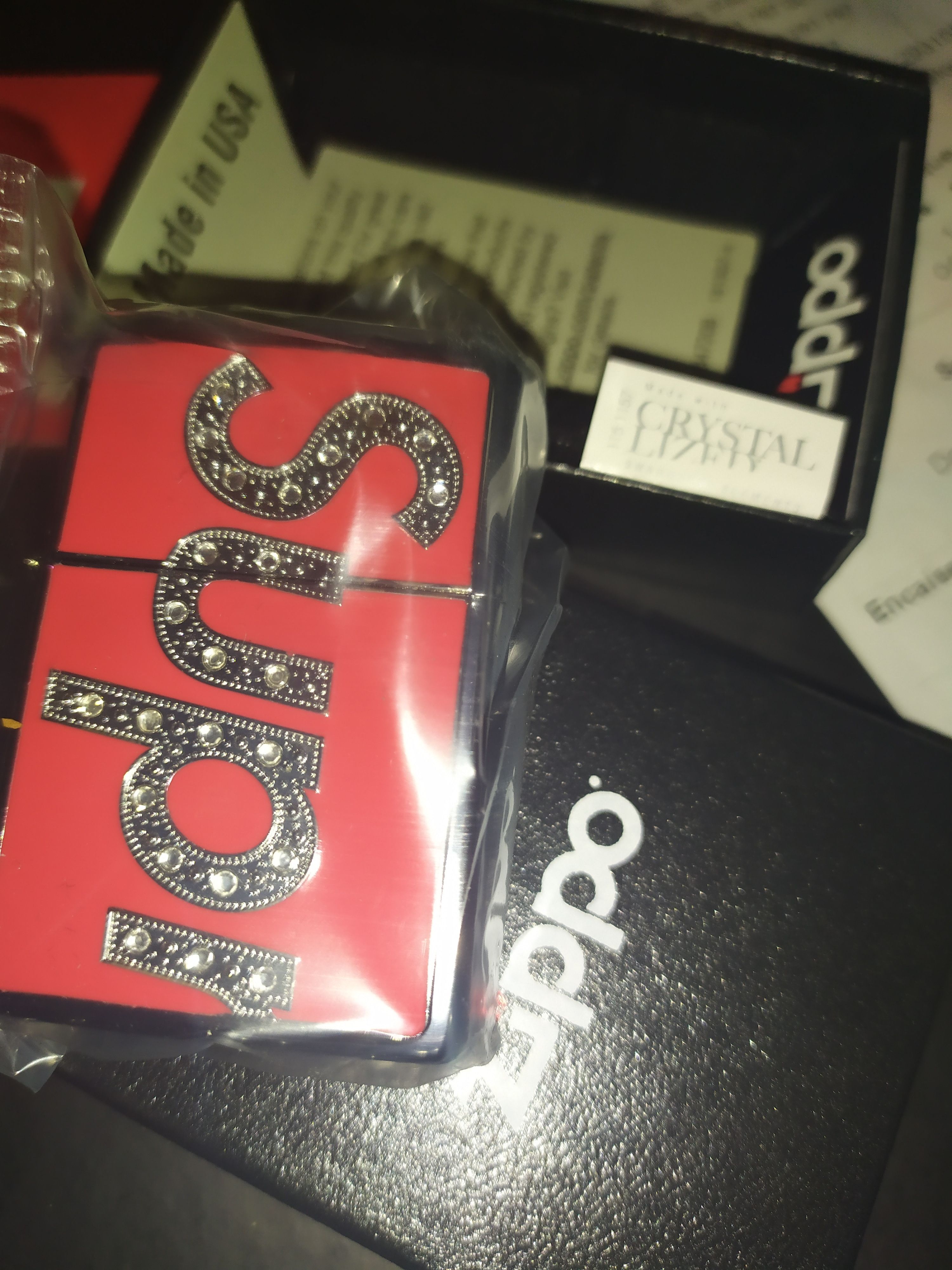Supreme Swarovski Zippo Lighter FW2020
