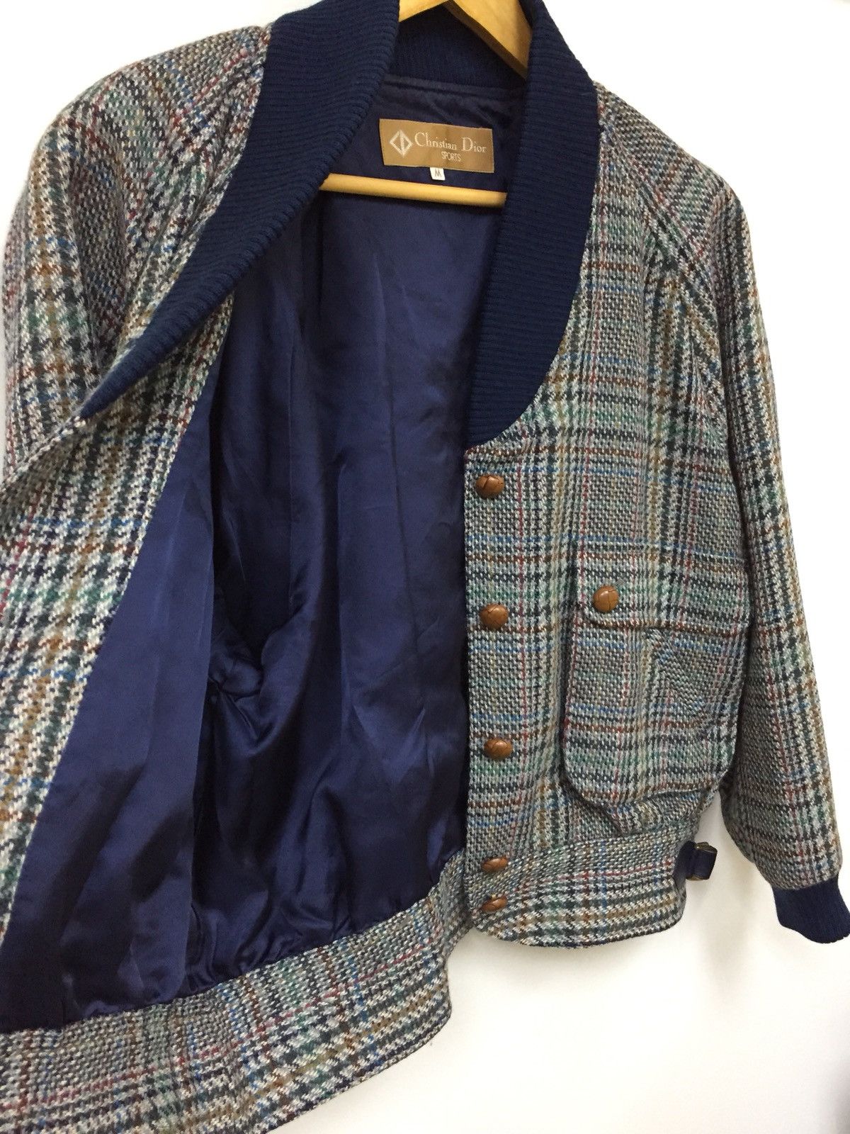 Christian Dior Monsieur × Dior 90s Multicolor Wool Bomber jacket Size M / US 6-8 / IT 42-44 - 10 Thumbnail