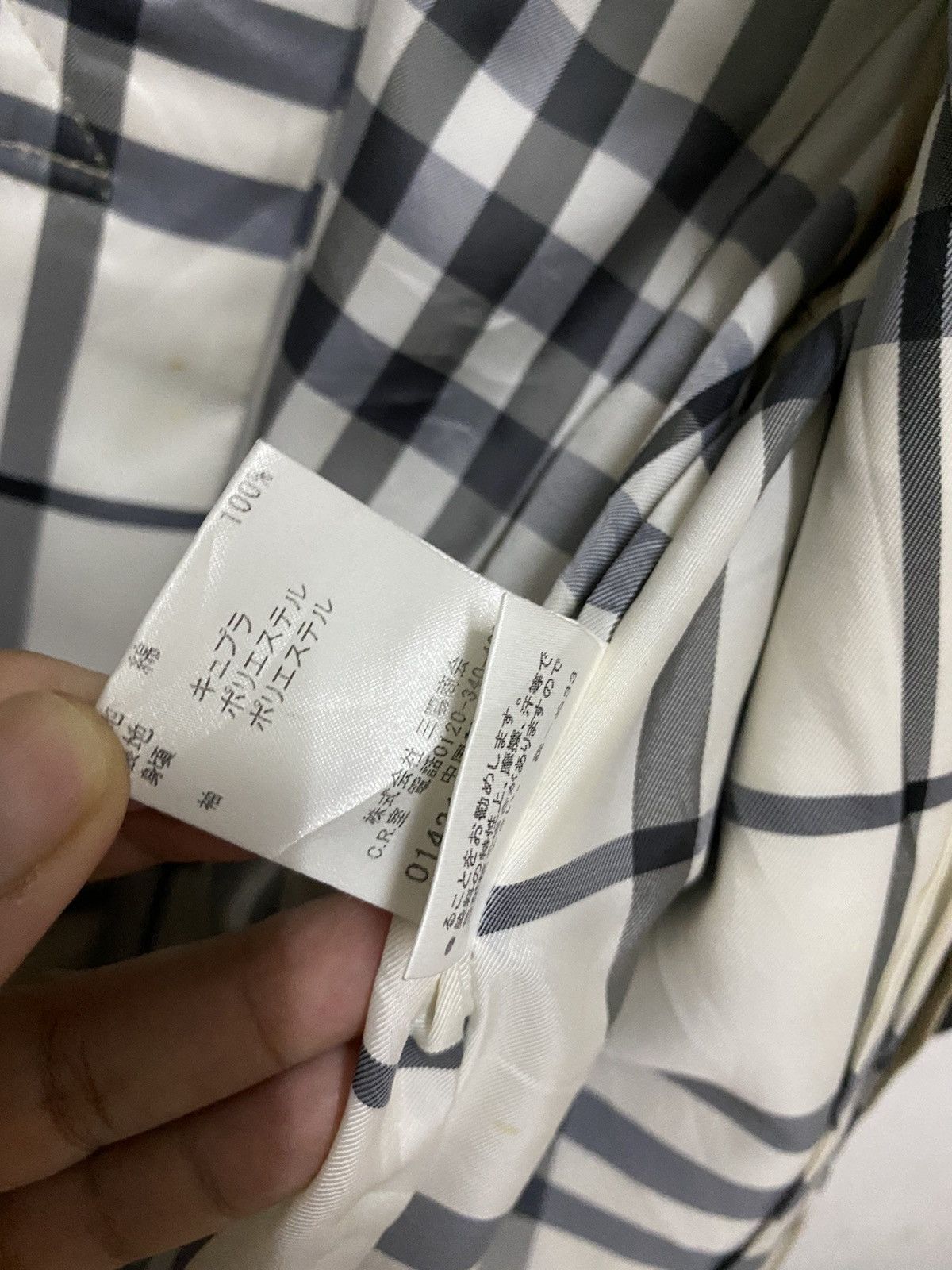 Burberry Burberry Blue Label Nova Check Short Trench Coat