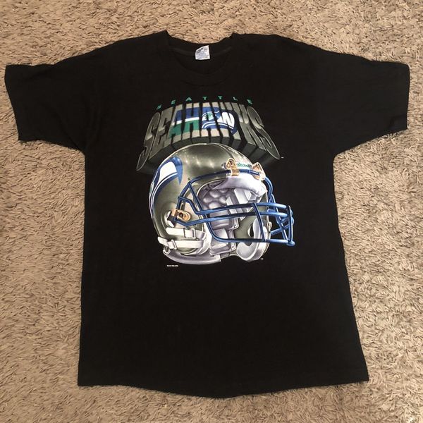 Salem Sportswear 1994 Seattle Seahawks T-Shirt - Size L