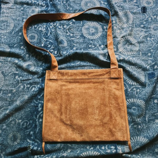 Visvim shoulder bag online veggie suede