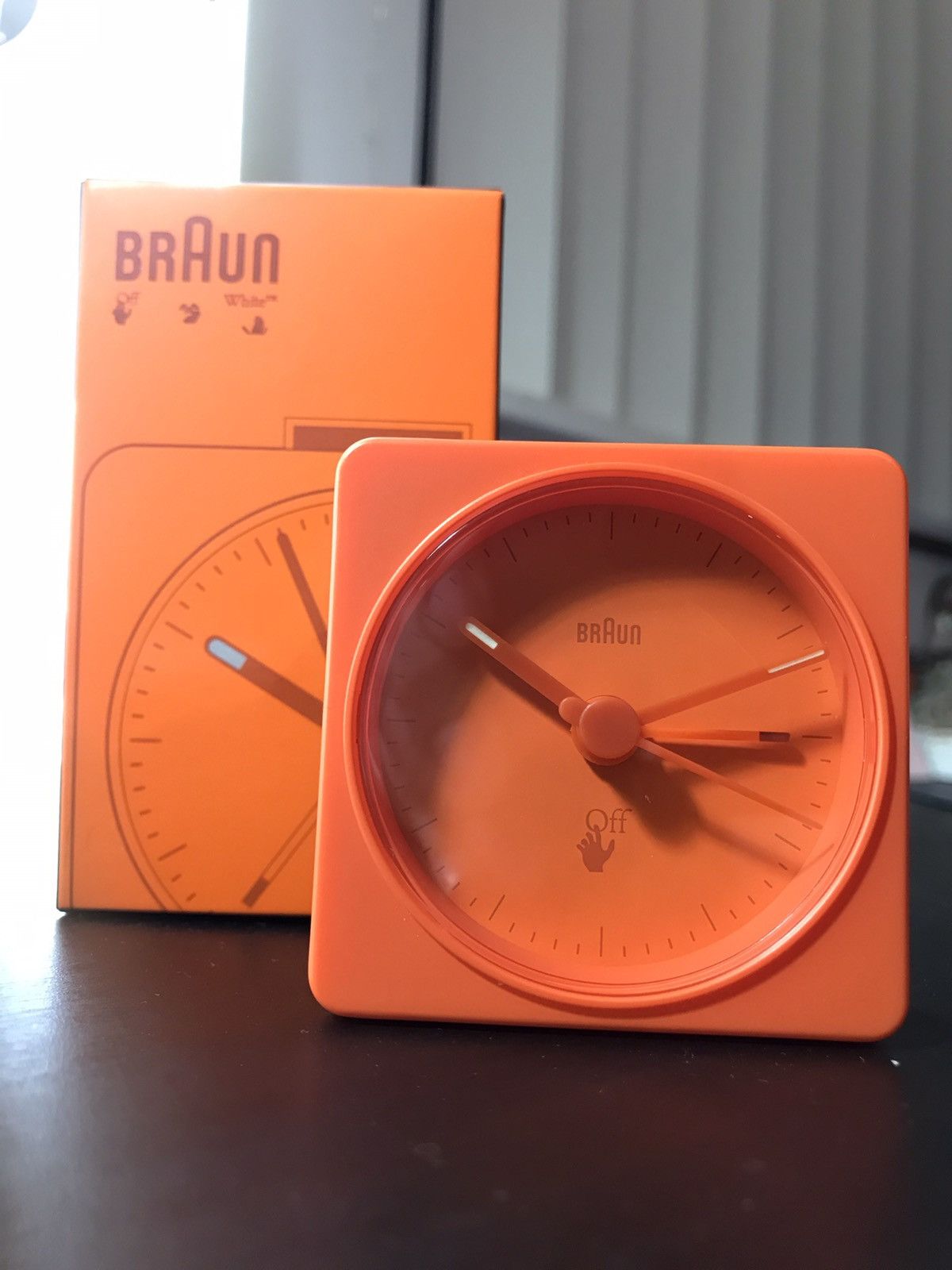 Virgil Abloh Braun Off-White Alarm Clock Orange