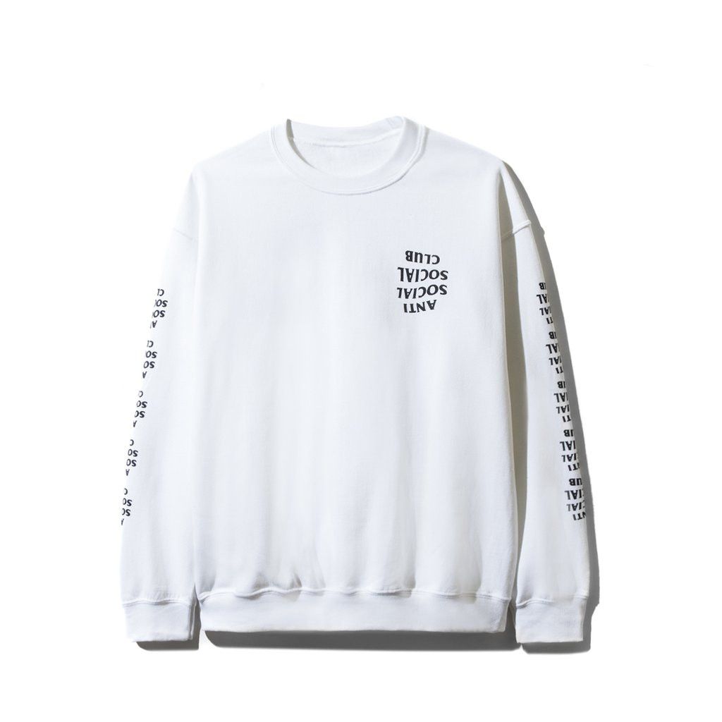 DS ASSC Black Logo Blacked Out White Long Sleeve Tee LS