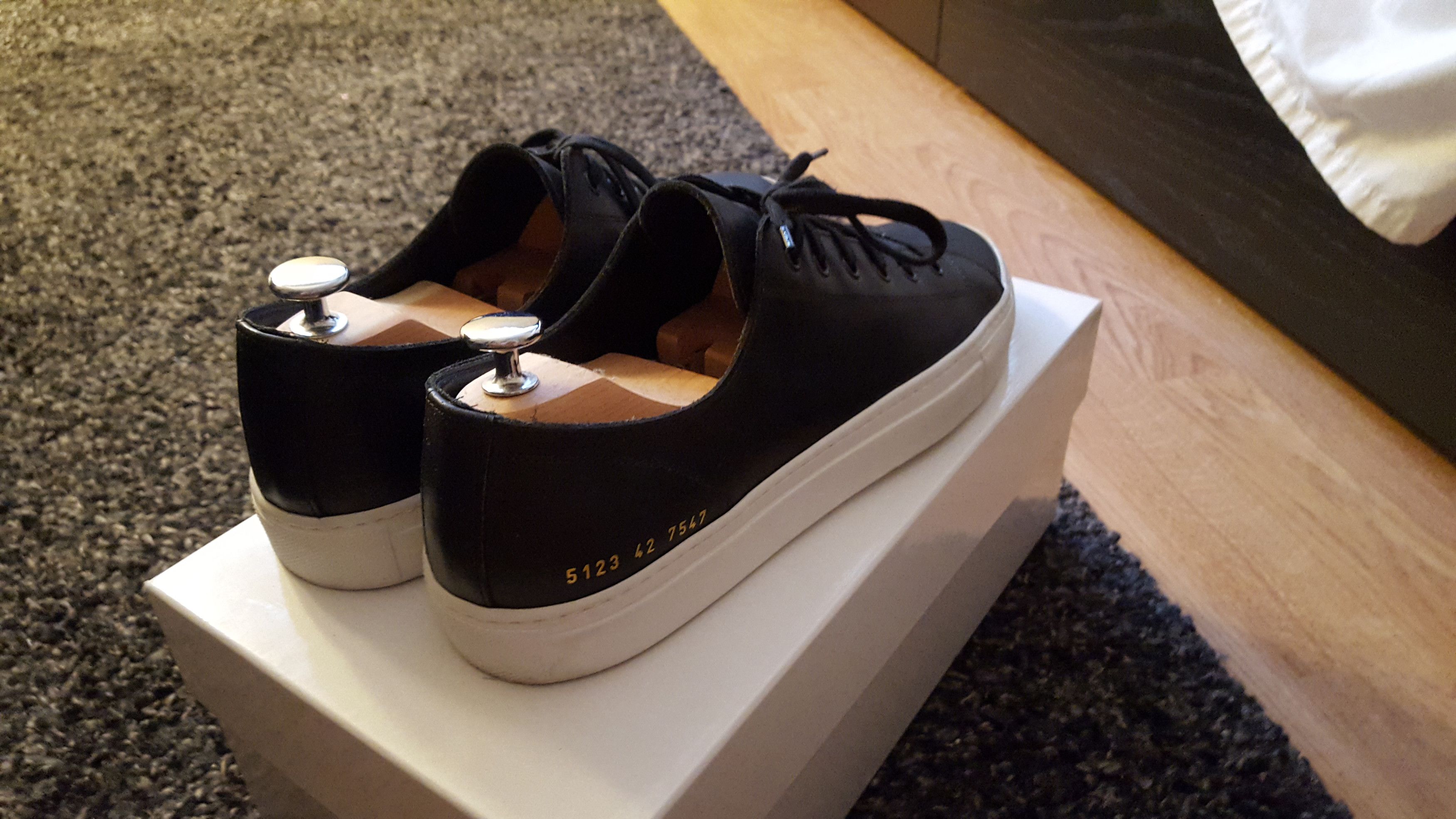 Common Projects Tournament Low Leather (Black/White) Size US 9 / EU 42 - 3 Preview