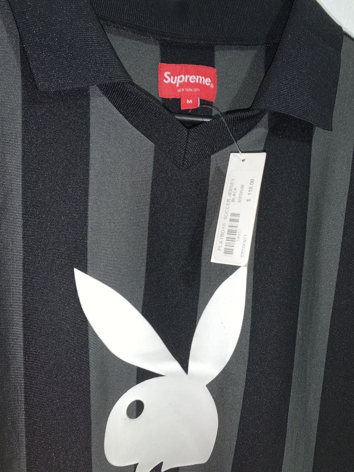 Supreme Supreme playboy soccer Jersey black Size US M / EU 48-50 / 2 - 2 Thumbnail