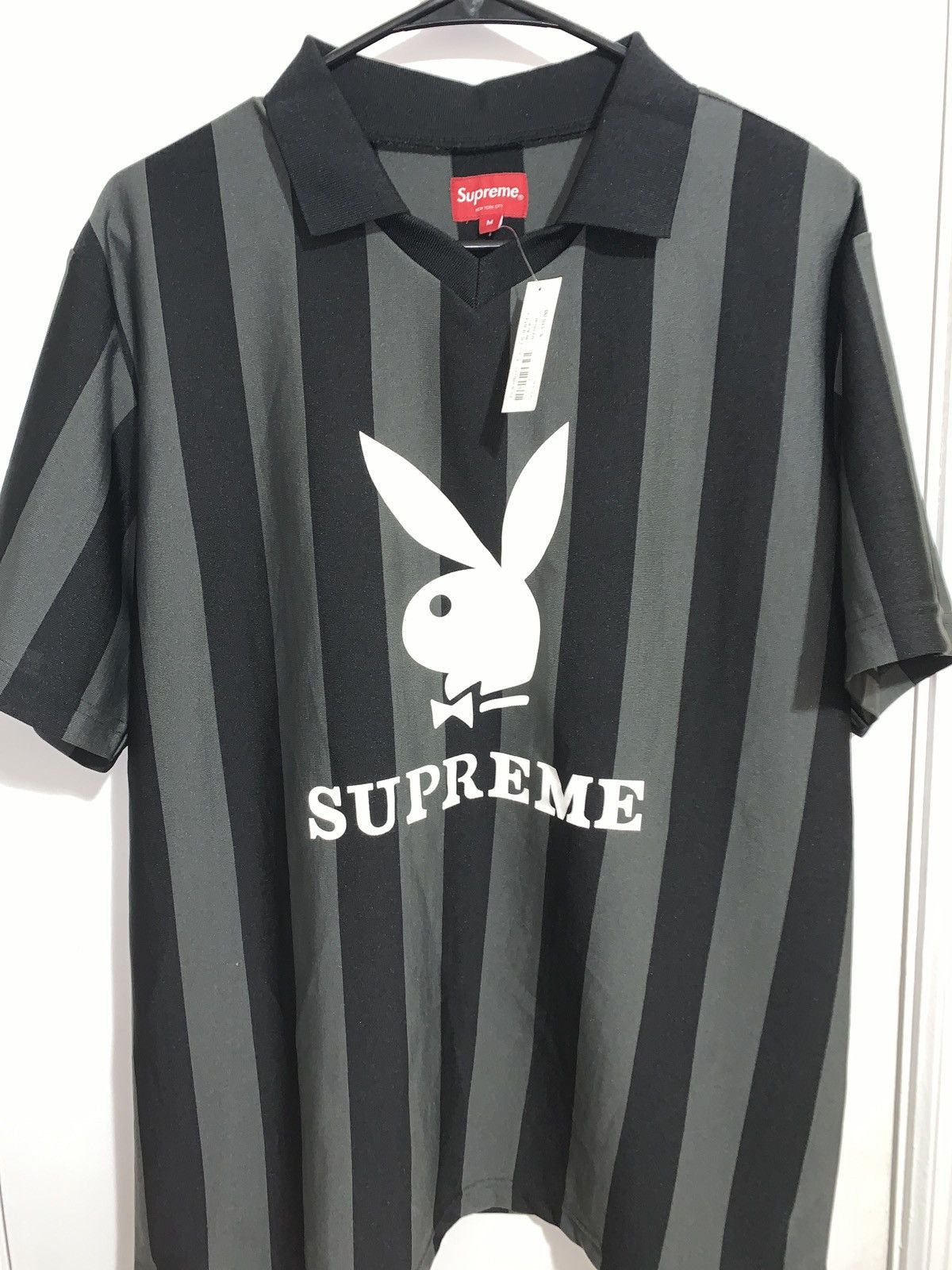 Supreme Supreme playboy soccer Jersey black Size US M / EU 48-50 / 2 - 1 Thumbnail