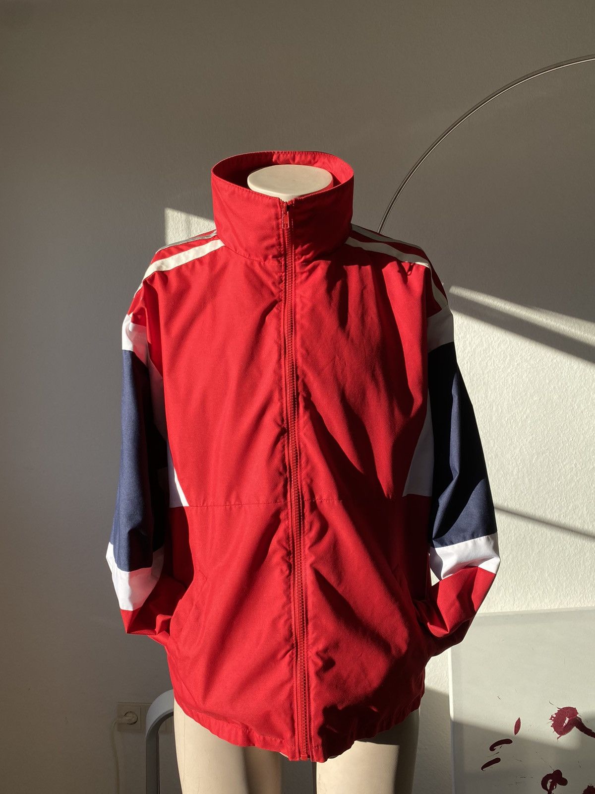 Red white and blue adidas tracksuit clearance