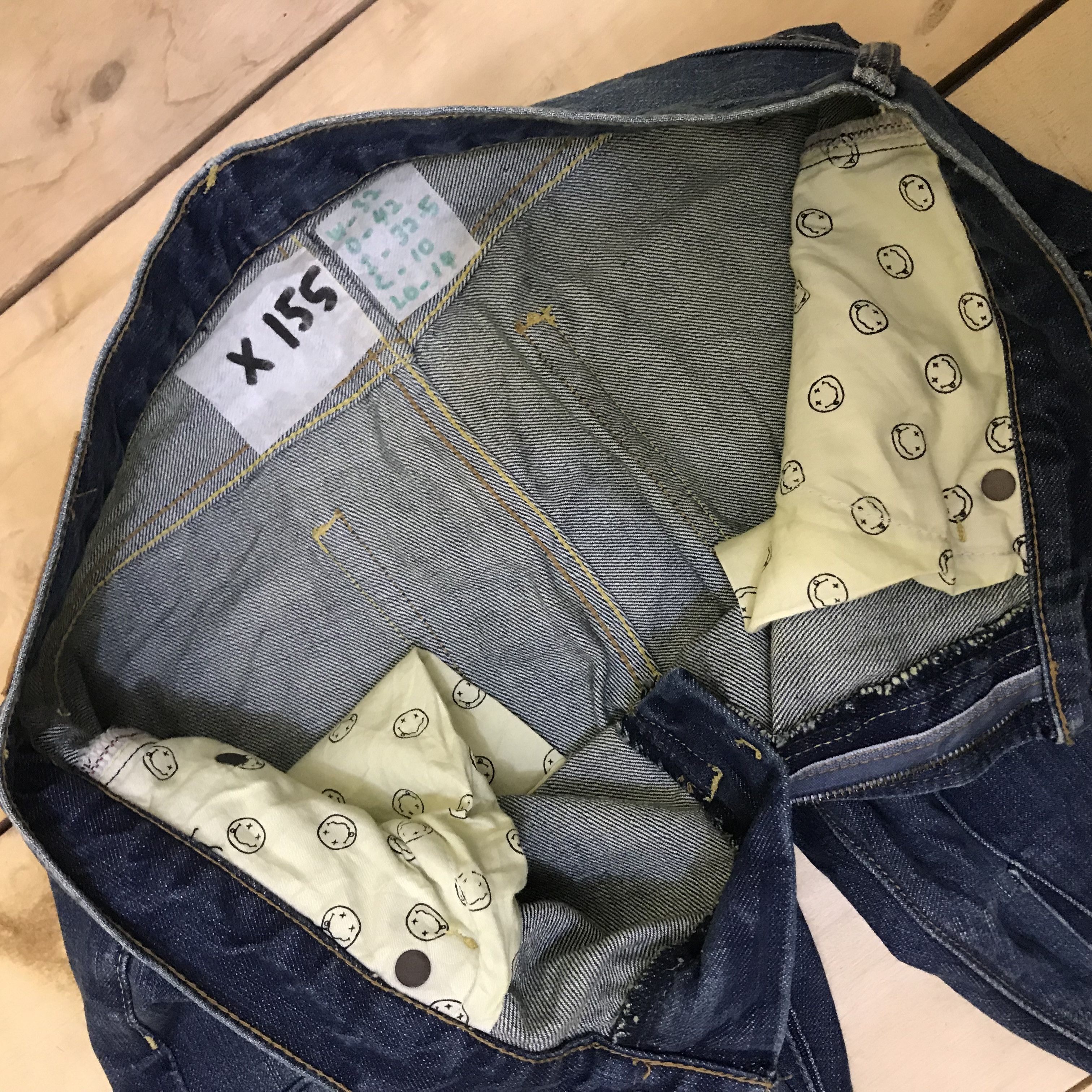 Japanese Brand X115 CUSTOM DESTROY DISTRESSED DENIM GRUNGE STYLE JEANS Size US 32 / EU 48 - 6 Thumbnail