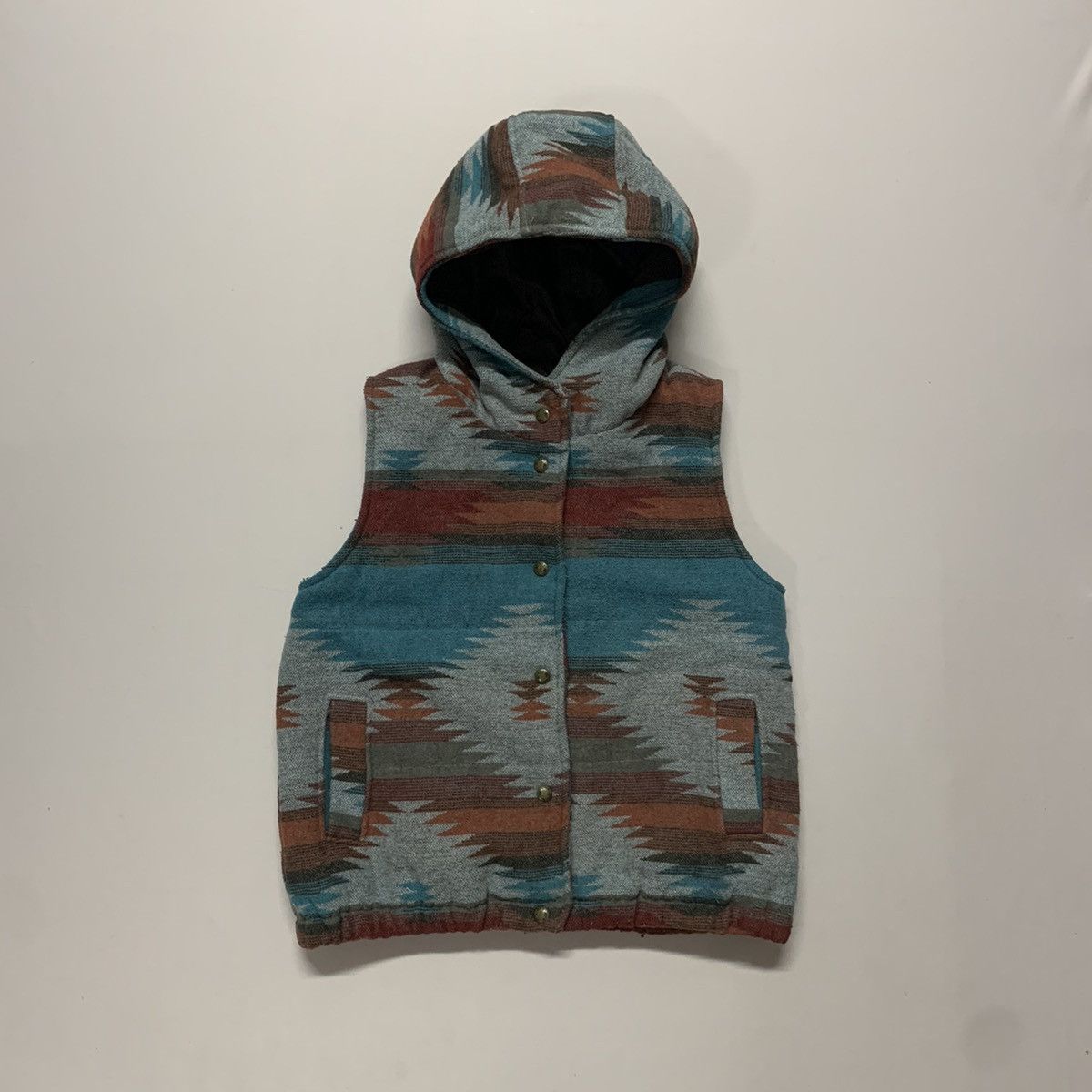 Japanese Brand × Native SICKSS 💥THE EMPORIUM Aztec Navajo Design Native Hooded Vest Size US S / EU 44-46 / 1 - 5 Thumbnail