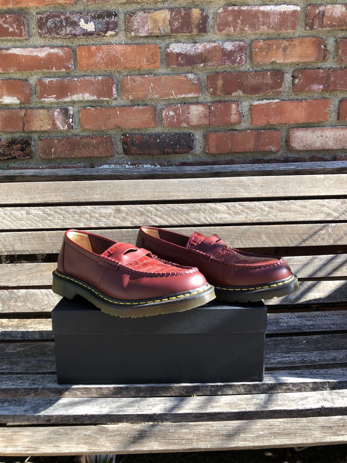 Stussy x Dr. martens Cherry Red Loafers