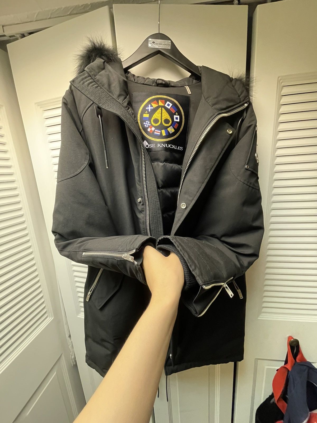 Moose Knuckles Oakbank Genuine Fox Fur Trim Down Parka man Grailed