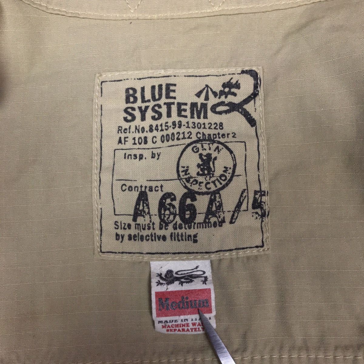 Designer × Vintage Blue System Slant Multi Pocket Military Parka Size US M / EU 48-50 / 2 - 11 Thumbnail